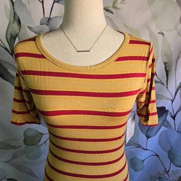 LULAROE | Julia Dress in Hot Stripes sz XS - Picture 3 of 8
